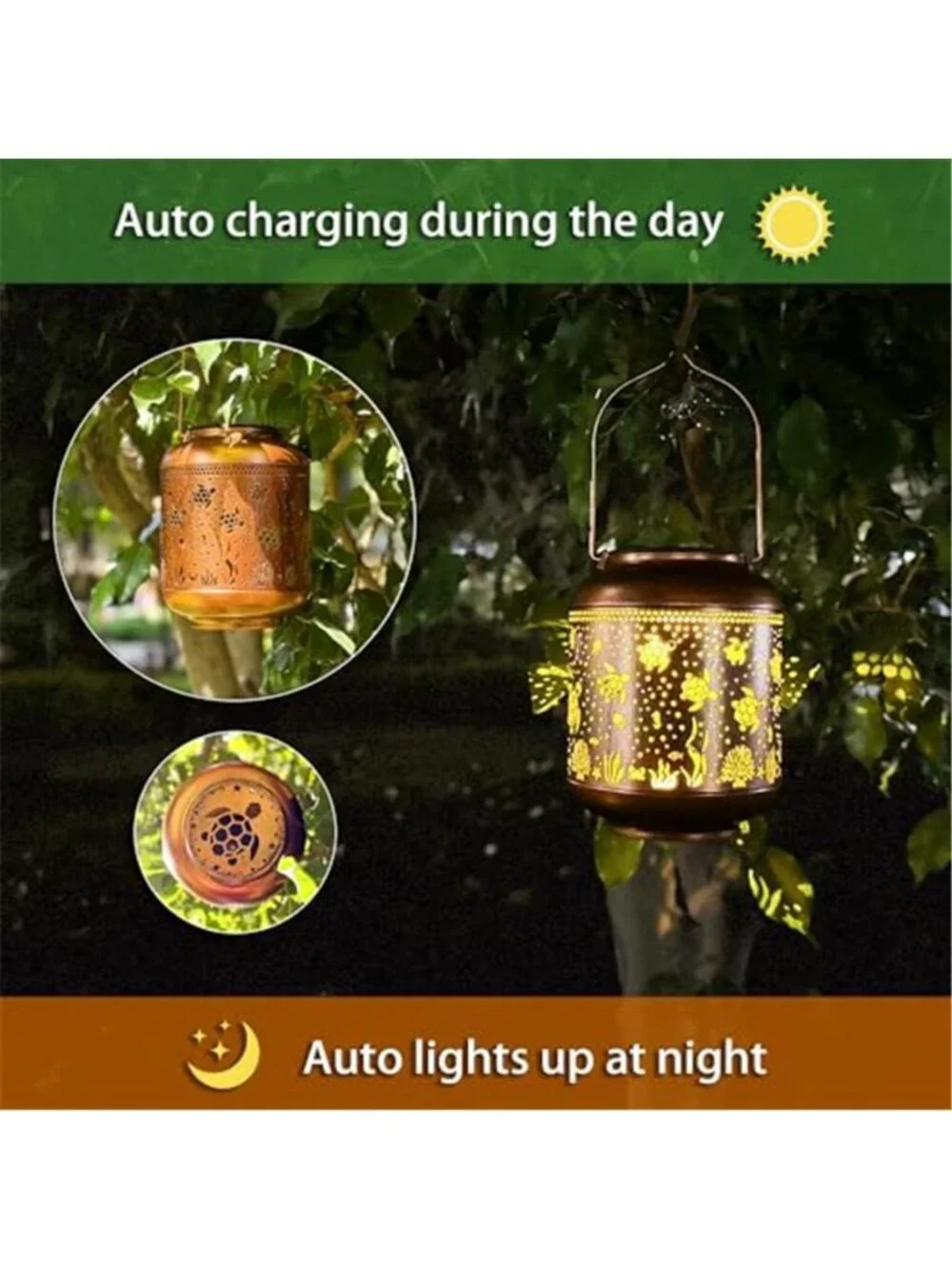 Sea Turtle Solar Lanterns Outdoor Waterproof,Hanging Solar Lights Sea Turtle